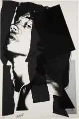 Mick Jagger by Andy Warhol, 1975, Screenprint in colors, on Arches Aquarelle paper, the full sheet,, sold Apr 2013
