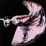 Andy Warhol, Letter to the World (The Kick), from Martha Graham, 1986, Unique screenprint in colours, on Lenox Museum board, the full sheet,