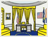 Roy Lichtenstein, Oval Office, 1992, Screenprint in colors, on wove paper, with full margins,