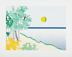 Tilted by Roy Lichtenstein, 1996, Screenprint in colors, on Coventry Rag paper, with full margins,, sold Apr 2013