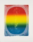Jasper Johns, Figure 0, from Color Numerals Series, 1969, Lithograph in colors, on Arjomari paper, with full margins,