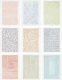 James Siena, Nine Prints portfolio, 1999-2001, The complete set of nine etchings and engravings in colors, on Hahnemühle Copperplate paper, with full margins, with title page and colophon in letterpress,
