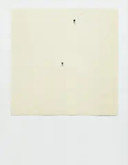 Robert Ryman, First Conversion, 2003, Relief print from linoleum and felt in white with applied carpet tacks, on aluminum panel, the full sheet,