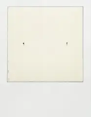 Robert Ryman, Conversion, 2003, Relief print from linoleum in white with applied carpet tacks, on aluminum panel, the full sheet,