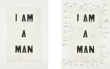 Glenn Ligon, Condition Report (diptych), 2000, The complete set of two iris prints with screenprint ink in two parts, on wove paper, with full margins
