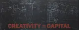 New York Subway Poster (Creativity=Capital) by Joseph Beuys, 1983, Lithograph and screenprint in colors, on wove paper, the full sheet,, sold Apr 2013