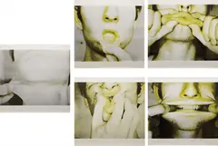 Study for Holograms by Bruce Nauman, 1970, The complete set of five screenprints in colors, on Kromekote paper, the full sheets,, offered Apr 2013