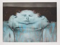 Kiki Smith, My Blue Lake, 1995, Photogravure, à la poupée inking and lithograph in colors, on mould-made En Tout Cas paper, with full margins,