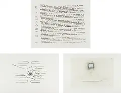 Untitled; Untitled; and Untitled by Robert Gober, 2000, The complete series of three prints, comprising two lithographs and one lithograph in colors with screenprint, embossing, offered Apr 2013