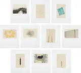 Chris Burden, Coyote Stories Portfolio, 2005, The complete set of ten etchings with aquatint in colors, on natural gampi to Magnami Pescia paper, with full margins, with printed text on Kozo-backed Gampi to Magami Pescia paper (25 pages),