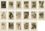 Jake and Dinos Chapman, My Giant Colouring Book portfolio, 2004, The complete set of 21 etchings and aquatint, on Chine collé to Somerset TP 300 gsm paper, with full margins,