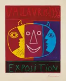 Vallauris 1956 exposition by Pablo Picasso, 1956, Linocut in colors, on Arches paper (without watermark), with full margins (folded at the lower margin),, sold Apr 2013