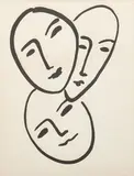 Apollinaire book; and René Leriche: lithograph by Henri Matisse, 1952; and 1949, Apollinaire with seven lithographs, one aquatint, three linoleumcut lettrines printed in red and lithographic cover in c, sold Apr 2013