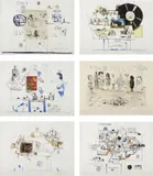 Saul Steinberg, Six Drawing Tables portfolio