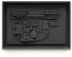 Sun-Set by Louise Nevelson, 1981, Polyester resin sculpture relief,, sold Apr 2013