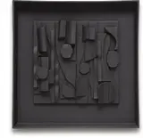 Louise Nevelson, Symphony Three, 1974, Polyester resin sculpture relief,