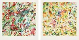 John Chamberlain, Seawater series: two plates, 1998, Two screenprints in colors, on wove paper, with full margins,