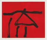 Dance III (Red) by Robert Motherwell, 1978, Etching and aquatint in colors, on J.B. Green paper, with full margins,, sold Apr 2013