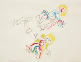 Willem de Kooning, Composition for Lisa, 1984, Lithograph in colors, on wove paper, the full sheet,