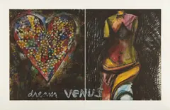 Dream Venus by Jim Dine, 2002, Etching and aquatint in colors, on two sheets of wove paper, joined together (as issued), with full margins,, offered Apr 2013