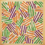 Jasper Johns, Untitled, 1977, Screenprint in colors, the catalogue cover on Patapar printing parchment, the full sheet, together with the catalogue,