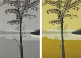 Alex Katz, Swamp Maple 1; and Swamp Maple 2