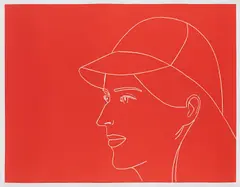 Kym with Baseball Cap by Alex Katz, 2007, Linocut in color, on Rives BFK paper, with full margins, offered Apr 2013