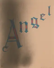 Angel by Ed Ruscha, 2006, Lithograph in colors, on Rives paper, the full sheet,, sold Apr 2013