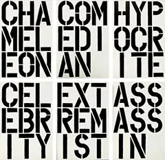 Black Book by Christopher Wool, 1989, Buch mit 17 Serigraphien, jeweils auf gestrichenem Papier, sold Apr 2013