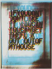 My House II by Christopher Wool, 2000, Screenprint in colors, on Matt Custom Art paper, with full margins,, sold Apr 2013