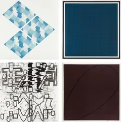 4 x 4 x 4 portfolio by Various Artists, 1990, The complete set of four screenprints in colors, on various papers, the full sheets and with full margins,, offered Apr 2013