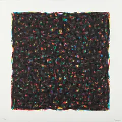 Brushstrokes in All Directions by Sol LeWitt, 1994, Screenprint in colors on wove paper, sold Apr 2013