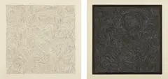 Line Etchings: plates V and VI by Sol LeWitt, 2000, Two aquatints with etching, on Awa Kozo paper, with full margins,, sold Apr 2013