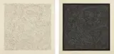 Sol LeWitt, Line Etchings: plates V and VI, 2000, Two aquatints with etching, on Awa Kozo paper, with full margins,