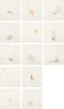 Richard Tuttle, The Edge, 1998, The complete set of 13 engravings colored a la poupée , on Hahnemühle 300 gram paper, with full margins,