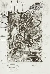 Carroll Dunham, Untitled, 1984-1985, Lithograph, on J. Whatman 1951 handmade paper, the full sheet,