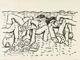 Agean by Philip Guston, 1981, Lithograph, on Arches Cover paper, with full margins,, sold Apr 2013