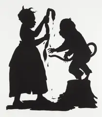 I'll be a Monkey's Uncle by Kara Walker, 1996, Lithograph, on Somerset Satin paper, with full margins,, sold Apr 2013