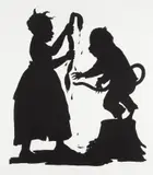 Kara Walker, I'll be a Monkey's Uncle, 1996, Lithograph, on Somerset Satin paper, with full margins,