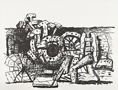 Elements by Philip Guston, 1980, Lithograph, on Arches 88 paper, with full margins,, sold Apr 2013