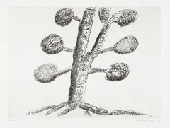 Louise Bourgeois, Topiary, The Art of Improving Nature: Plate 2, 1988, Etching, on Magnani paper, with full margins,