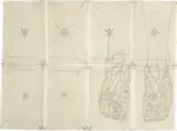 Kiki Smith, The Blue Feet, 2003, Etching and drypoint, on Japanese Moriki paper, the full sheet, with text by Sister Juana Inés de la Cruz,