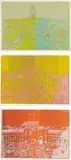 Dieter Roth, Dusseldorf; München (Munich); and München (Munich), 1971, Three unique screenprints in colors with additions, on card paper, with full margins,