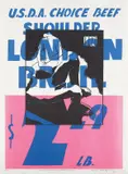 David Wojnarowicz, Jean Genêt Masturbating in Metteray Prison (London Broil), 1983, Screenprint in colors, on thin wove paper, with full margins,