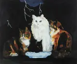 Karen Kilimnik, Surf & Turf, Belgian Cats on the Northern Coast of Belgium