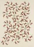 Marcel Dzama, Untitled (Dancing Women with Rifles), 2006, Lithograph in colors on Rives BFK paper, with full margins,