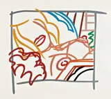 Tom Wesselmann, Bedroom Blonde Doodle with Photo, 1988, Screenprint in colors, on wove paper, with full margins,