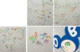 Cosmos; And then and then and then and then and then (Blue); CUBE; CUBE 2; and !N CHA! by Takashi Murakami, 1999 and 2001, Five offset lithographs in colors, on smooth wove paper, the full sheet,, sold Apr 2013