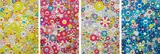 An Homage to IKB D1957; An Homage to Mangold 1960D; An Homage to Monopink 1960 D; and An Homage to Yves Klein Multicolor D by Takashi Murakami, 2012, Four offset lithographs in colors, on smooth wove paper, the full sheet,, sold Apr 2013