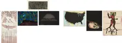 Matthew Day Jackson, Metamorphosis, 2007, The complete seven part set of aquatints, etchings, screenprints and archival inkjets in colors with gold leaf and hand additions, on various papers, the full sheets and with full margins,